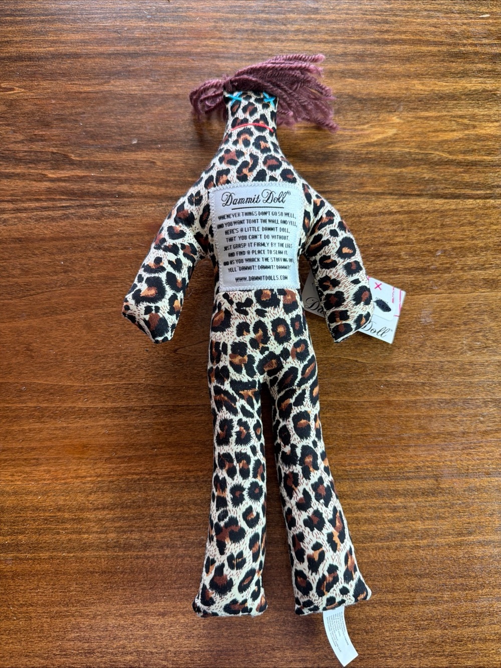 Dammit Doll Stress Doll Leopard Print 2015